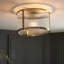 Anesty Glass Flush Mount