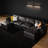 160" Modular Sectional Sofa,Down-Filled Couch,6 Seat U Shape Sofas With Movable Ottoman,Modern Couches For Living Room, Apartment,Office,Small Space-75663967