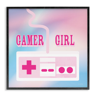 Estampe numérique Pastel Gamer Girl, encadrée par Yass Naffas Designs