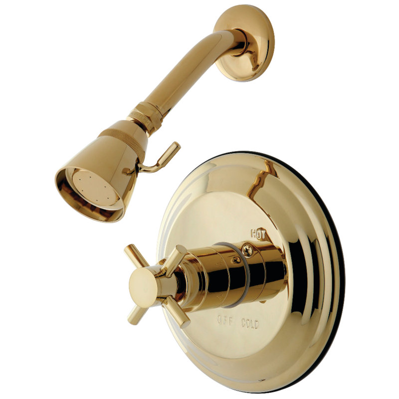 Kingston Brass Concord Single-Handle Pressure Balanced Shower Faucet, Polished Brass