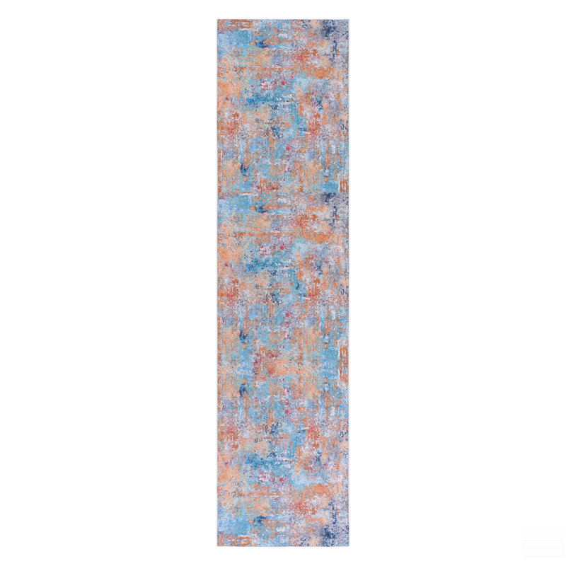 Multi Washable Rug 2'6'' X 10' Runner Rug (Multi, 2'6'' X 10'), Runner 2'6" x 10'