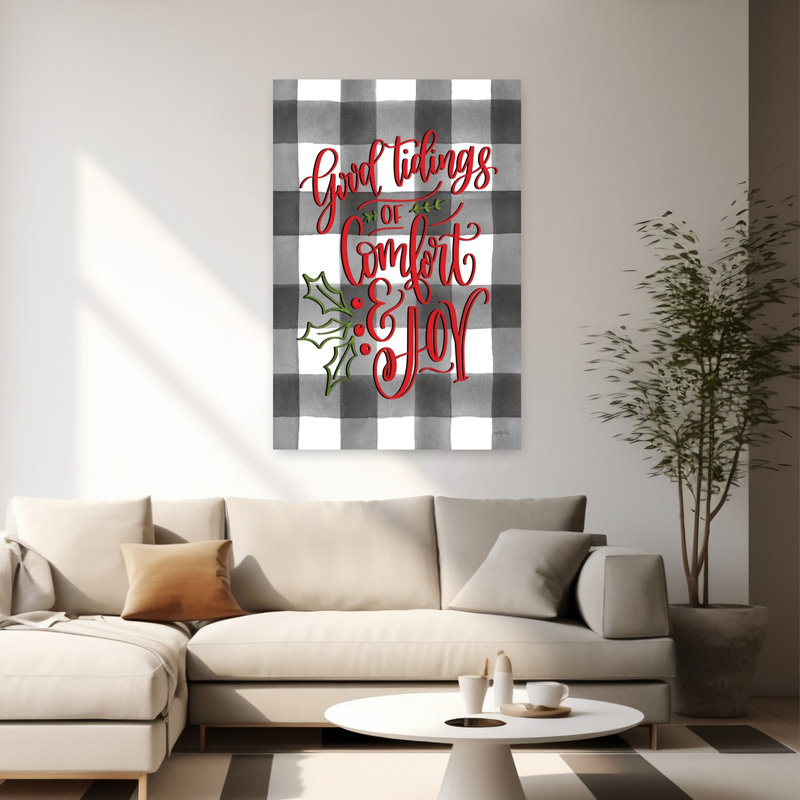 Good Tidings Of Comfort Joy, art contemporain abstrait, H 60 po x l 40 po