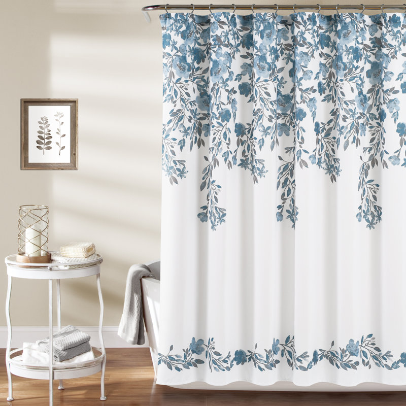 Rideau de douche Tanisha, Bleu