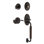 Nostalgic Warehouse Classic Plate C Grip Handleset with Single Cylinder Deadbolt and Manor Lever