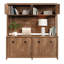 Brun pour le bureau, la salle à manger et la maison - Finition en bois rustique, rangement dissimulé, compatible avec les bureaux assortis, facile à assembler et multifonctionnel