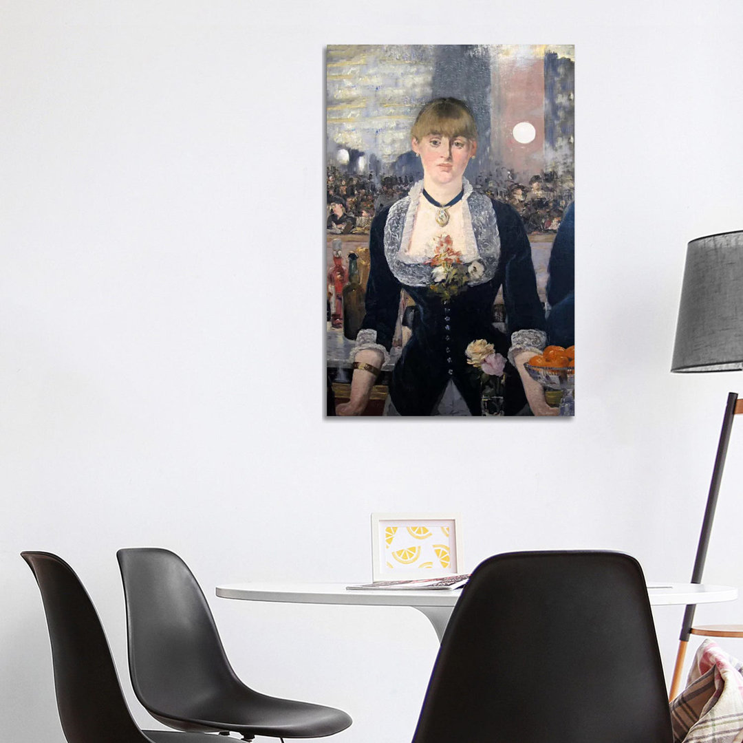A Bar At The Folies Bergere by Edouard Manet - Wrapped Canvas Painting