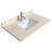 Sheffield 36" Freestanding Single Bathroom Vanity with Marble Top with 24" Mirror-97623943