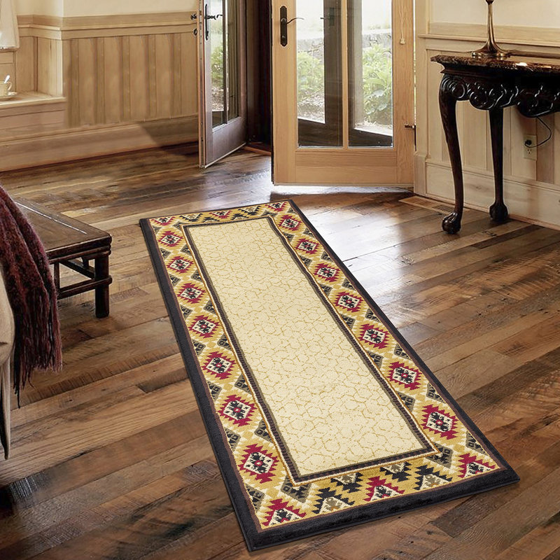 Tribes Cream  Southwest Area Rug, Rectangle 2' x 3'