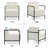 Sinobi Upholstered Accent Armchair with Metal Frame-1803305524