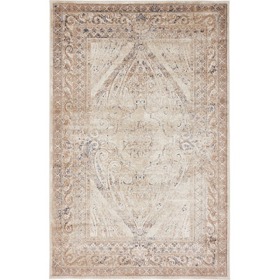 Tapis oriental brun clair Parrado