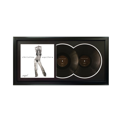 Christina Aguilera Stripped Framed Double Record with Mat