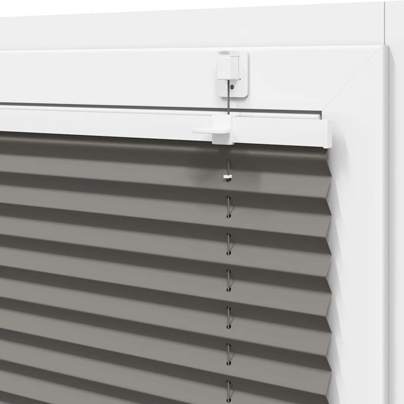 Room Darkening Pleated shade, Anthracite, 100cmW x 150cmL
