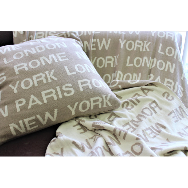  Jeté 100% coton London Paris New York