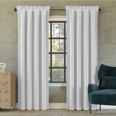 Sun Zero Oslo Theater Grade Extreme 100% Blackout Rod Pocket Curtain Panel