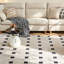 Table d'appoint décorative en forme de bonhomme de neige, plateau rond, 19,69 pouces