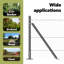 Hexagon Fence Grey Steel-659016234