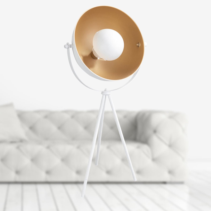 Mallen Metal Tripod Lamp, White