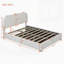 Lit plateforme tapissier avec système de rangement hydraulique-2131441513-2131441512