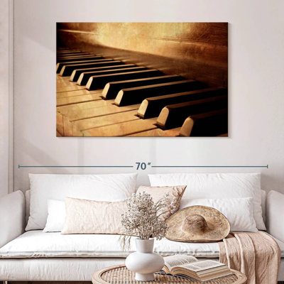 Clés de piano Abarca sépia