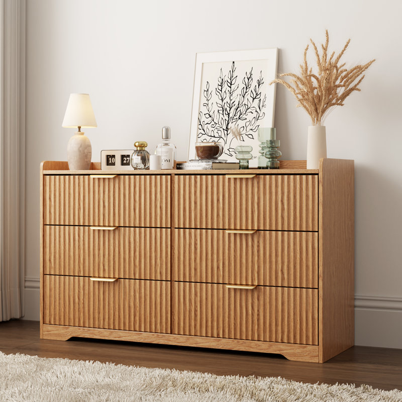 6 Drawer 47.2'' W Double Dresser