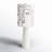 Modern Abstract Polyresin 33-Inch Face Pillar Table Lamp White - 13" x 13" x 33"