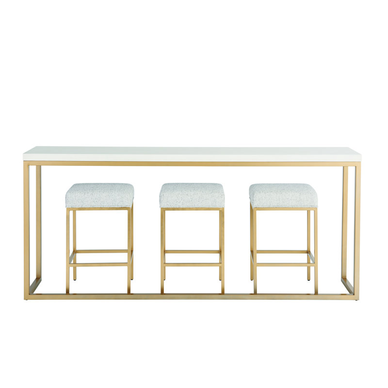 Love Joy Bliss 82'' W Stone Console Table
