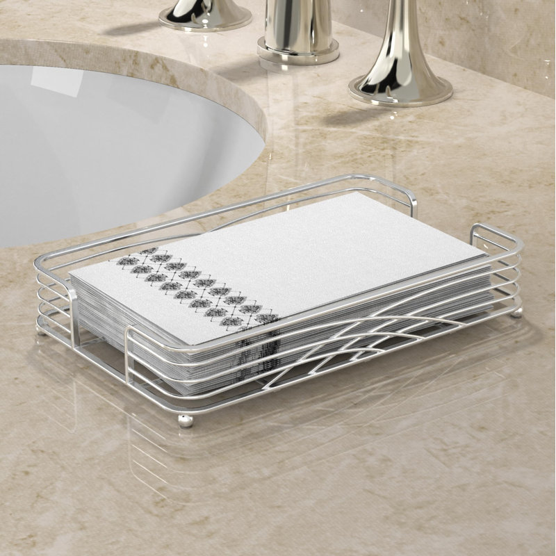 Countertop Napkin Organizer, Silver