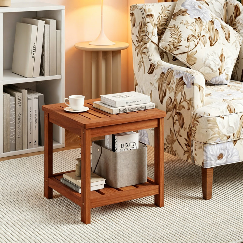Rectangle Outdoor Side Table - 45 cm W 45 cm D
