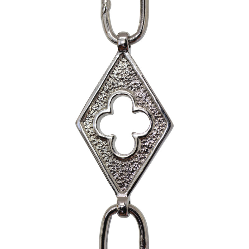 Lustre soudé Motif Link, Nickel poli, H 12 po x l 1,02 po x P 0,14 po