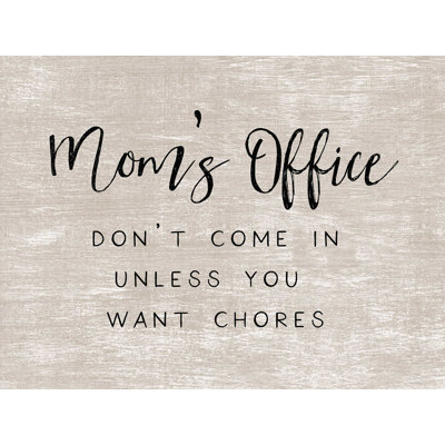 Mom's Office - Impression sur toile tendue