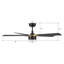  Ventilateur de plafond standard à 5 pales DEL avec ensemble d'éclairage inclus, télécommande