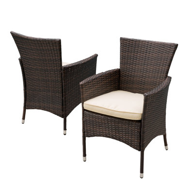 Chaise de patio avec coussin Alfiero