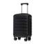 Bagage de cabine rigide en ABS noir de 20 pouces avec roulettes pivotantes