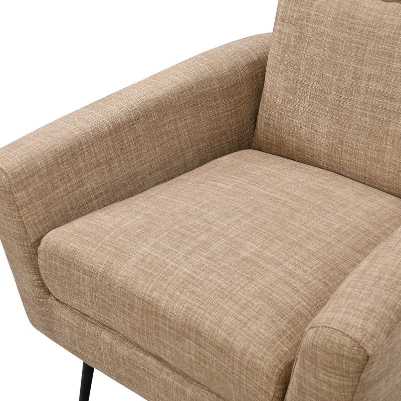 Fauteuil large 30 po Wellesley, Lin brun clair