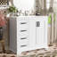 Meuble-lavabo moderne avec lavabo en céramique-976487150
