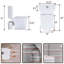 Toilettes allongées à fermeture rapide 1,6 gallons GPF MONSFEST