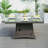 Aloizas Square Wicker Propane Fire Pit Table with Lid