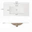 Meuble-lavabo moderne avec lavabo rectangulaire en céramique-102777090