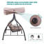 Keigo 3 Person Porch Swing with Canopy