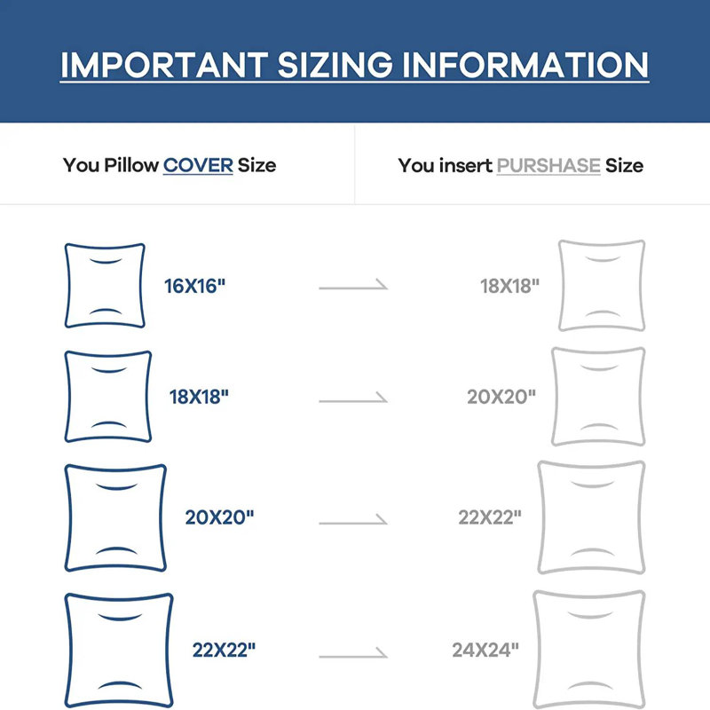 Solid Colour Reversible Pillow Insert, 12" H x 20" W