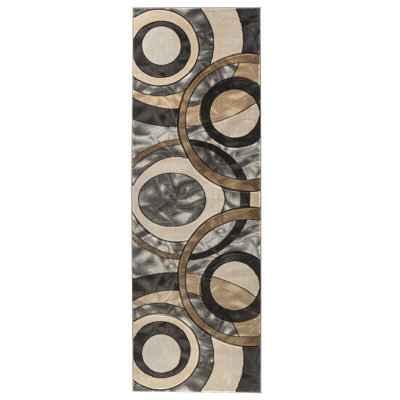 Tapis brun / gris / noir Adonia