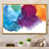Toile avec cadre flottant or