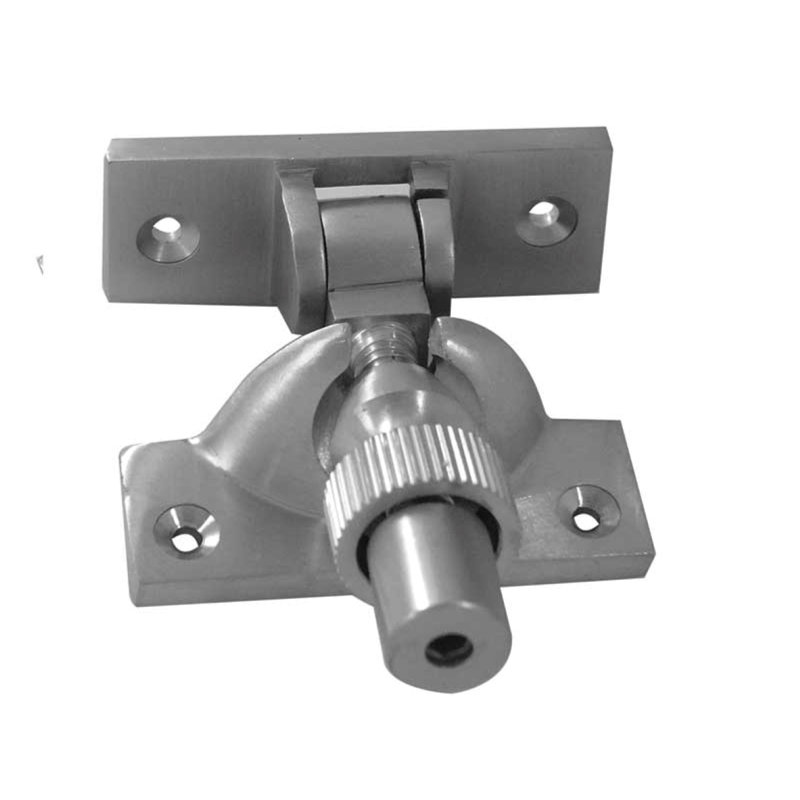Caedmon Locking Fastener Door Accessory, Satin Chrome