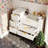 24inch Wall Mounted Bathroom Vanity Combo With Ceramic Sink Floating Cabinet & Side Storage Faucet Not Included-2076857761