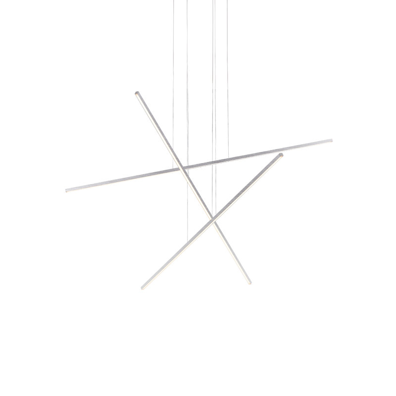 Vega 3 - Light LED Pendant, Brushed Nickel