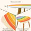 Ensemble de 2 tables basses gigognes Triangle
