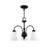 Bullis 3 - Light Steel Dimmable Chandelier-1563902875