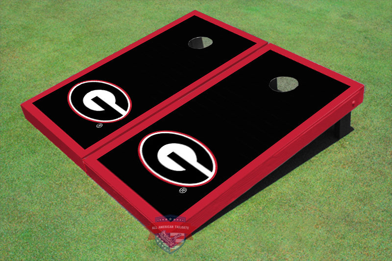All American Tailgate Solid Wood Cornhole Set, Red