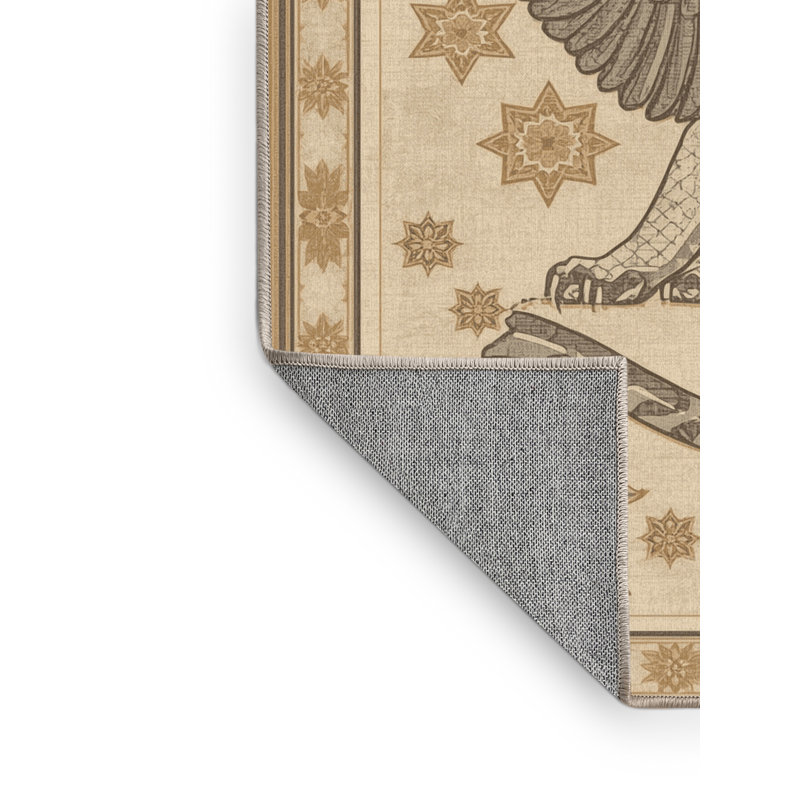 Tapis oriental beige lavable à la machine Classic Sphinx - reliure beige, 2 x 3