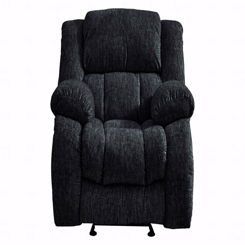 Fauteuil coulissant avec fonction d'inclinaison, Noir